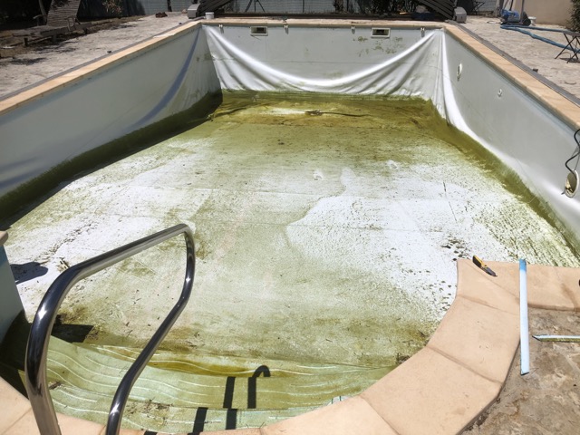renovation piscine liner armé avant